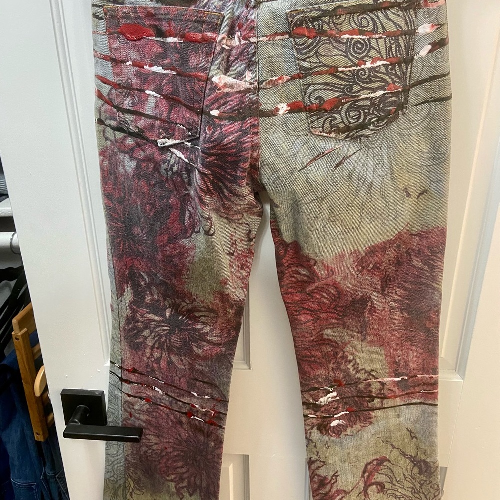 Reduced & Desirable❤️Cavalli Italian Painted Jeans - Picture 10 of 10